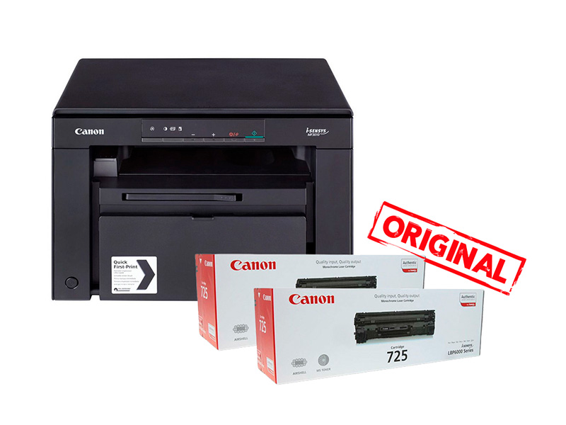 МФУ монохромное лазерное Canon i-SENSYS MF3010 + 2 картриджа CRG 725 МФУ монохромное лазерное Canon i-SENSYS MF3010 + 2 картриджа CRG 725