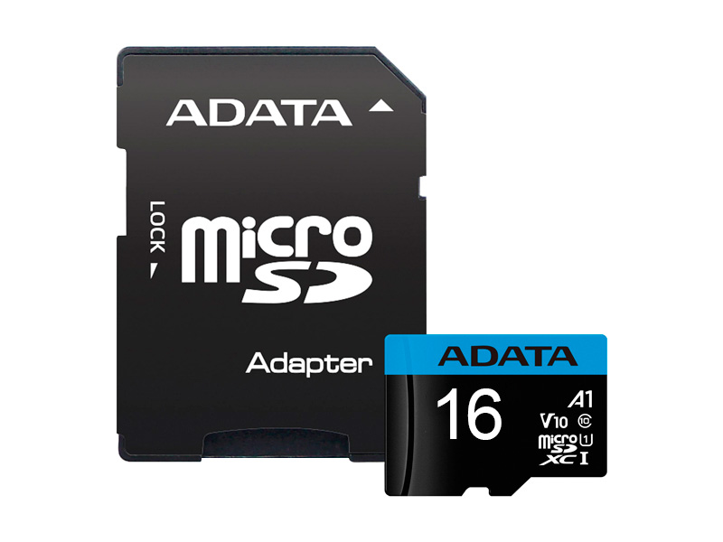 micro SDHC Card ADATA 16GB UHS-I Class 10 A1 micro SDHC Card ADATA 16GB UHS-I Class 10 A1