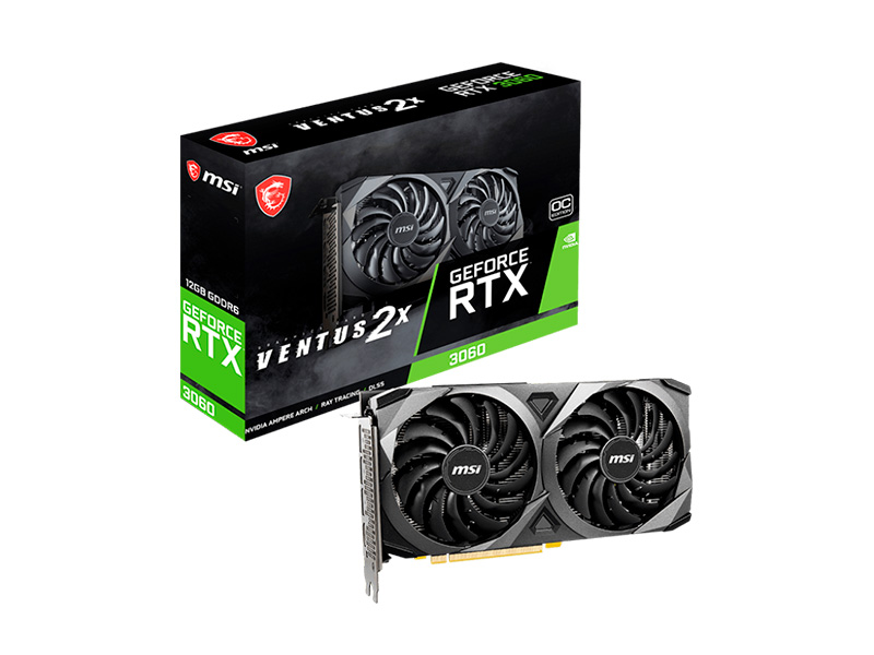 Видеокарта MSI GeForce RTX 3060 12 GB VENTUS 2X 12G OC PCI-E Gen 4 Видеокарта MSI GeForce RTX 3060 12 GB VENTUS 2X 12G OC PCI-E Gen 4