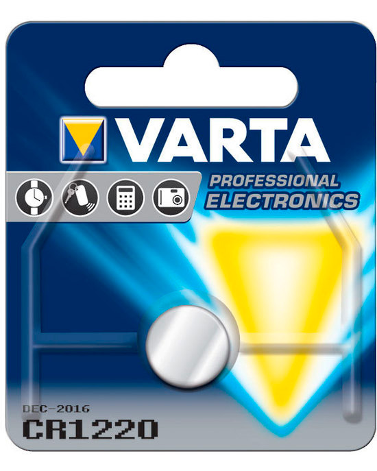 Батарейка Varta CR1220 Electronics 3V литиевая (1шт блистер) Батарейка Varta CR1220 Electronics 3V литиевая (1шт блистер)