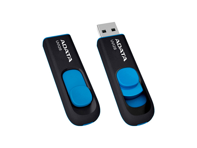 USB Flash ADATA UV128 64GB Black-Blue USB Flash ADATA UV128 64GB Black-Blue