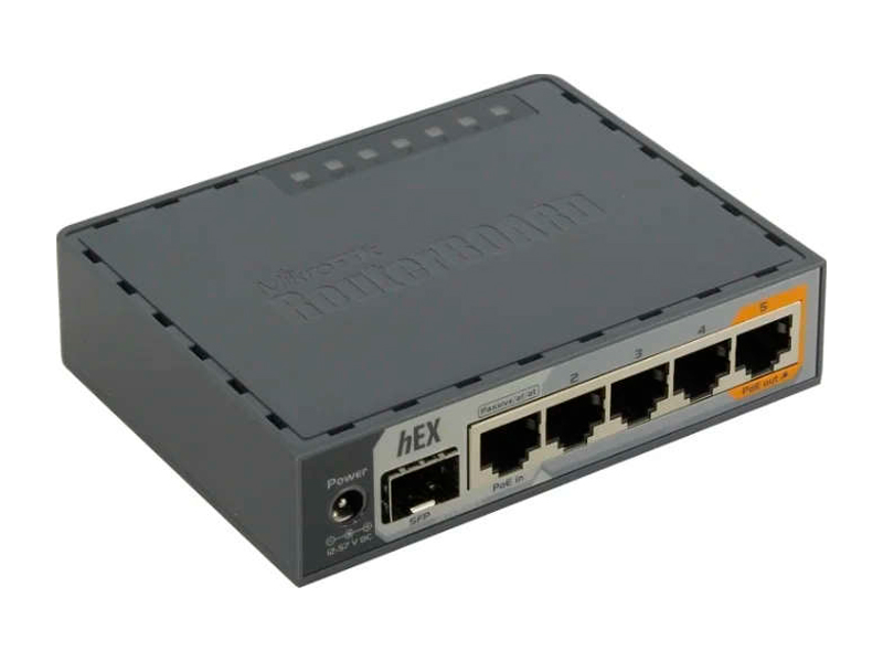 Маршрутизатор MikroTik hEX S RB760iGS 5xLAN 1Gb/s 1xSFP MicroSD USB PoE Маршрутизатор MikroTik hEX S RB760iGS 5xLAN 1Gb/s 1xSFP MicroSD USB PoE