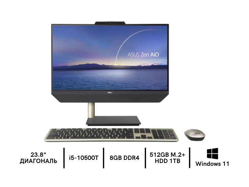 Моноблок ASUS ZenAIO A5401WRAK-BA051W Black Моноблок ASUS ZenAIO A5401WRAK-BA051W Black