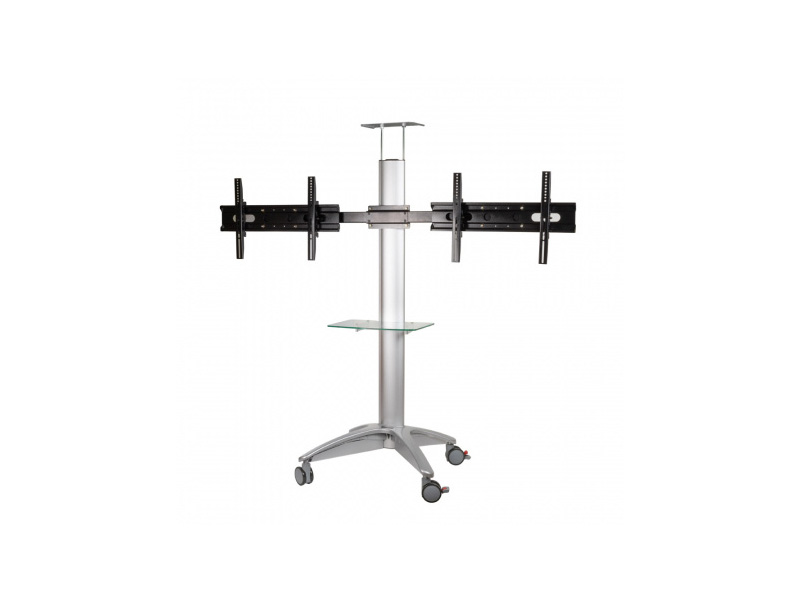 Мобильная стойка напольная для 2-х для TV и LCD мониторов Arm media PT-STAND-15 silver Мобильная стойка напольная для 2-х для TV и LCD мониторов Arm media PT-STAND-15 silver