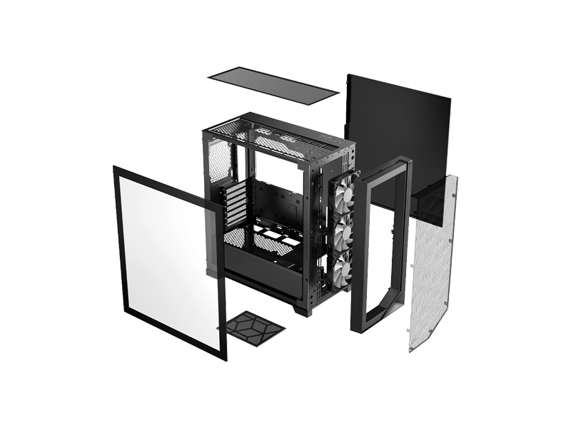Корпус PC Cooler C3 D510 ARGB BK Корпус PC Cooler C3 D510 ARGB BK