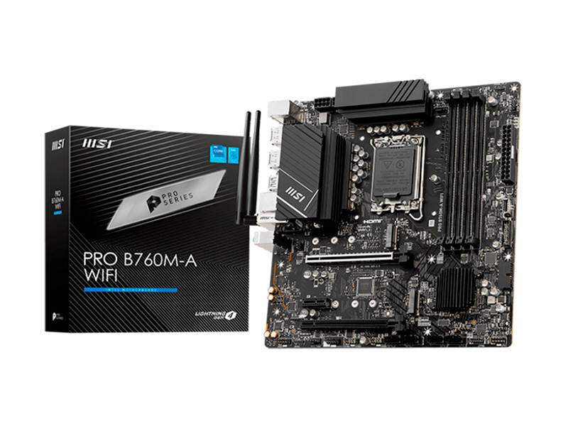 MSI PRO B760M-A WIFI mATX MSI PRO B760M-A WIFI mATX