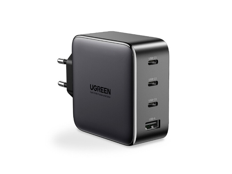 Зарядное устройство UGREEN CD226 (3xType-C, 1xUSB-A, 100W, GaN, быстрая зарядка, серый)  40747 Зарядное устройство UGREEN CD226 (3xType-C, 1xUSB-A, 100W, GaN, быстрая зарядка, серый)  40747