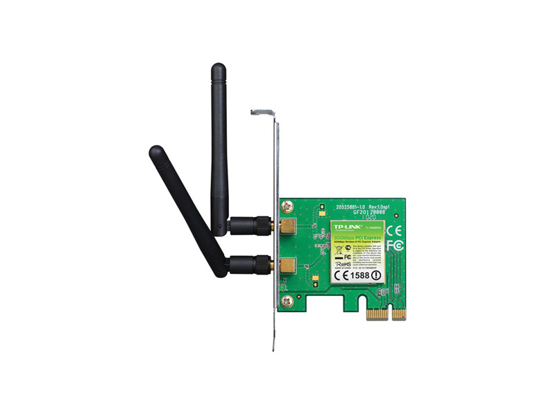 Адаптер Wi-Fi PCI Express TP-LINK TL-WN881ND N300 300Mb/s 2.4GHz Адаптер Wi-Fi PCI Express TP-LINK TL-WN881ND N300 300Mb/s 2.4GHz