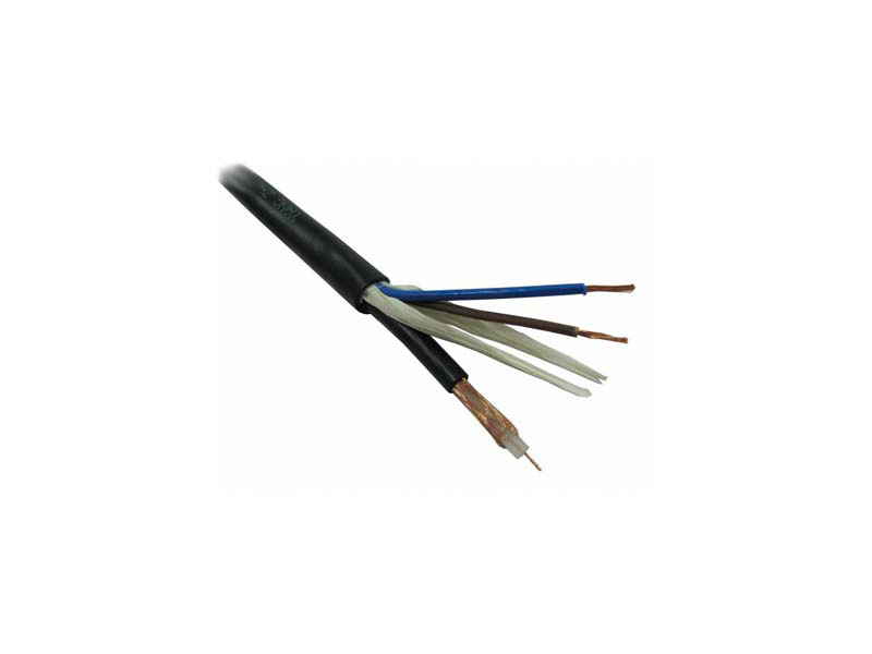 Кабель РК-75 коаксиальный с питанием (коаксиал в/без изоляции) черный/белый толстый Кабель РК-75 коаксиальный с питанием (коаксиал в/без изоляции) черный/белый толстый