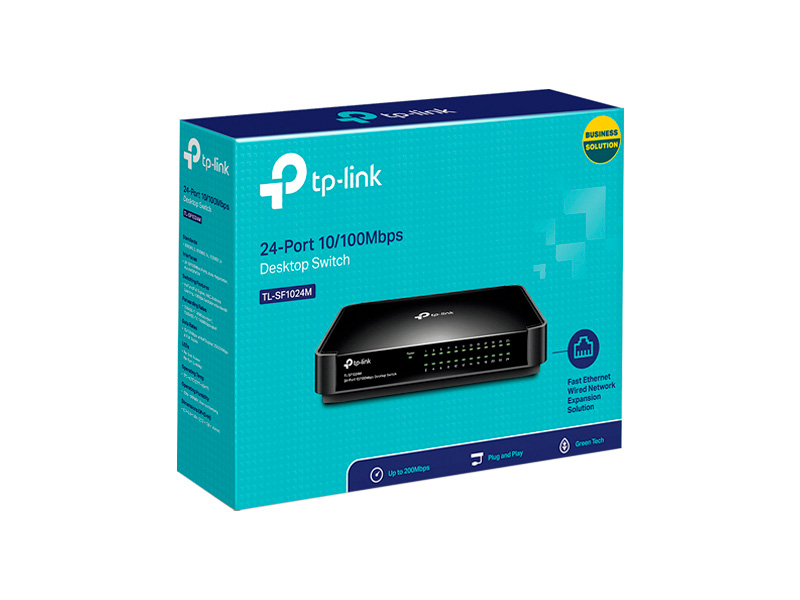 Коммутатор сетевой TP-LINK TL-SF1024M 24х100Mb/s неуправляемый Коммутатор сетевой TP-LINK TL-SF1024M 24х100Mb/s неуправляемый
