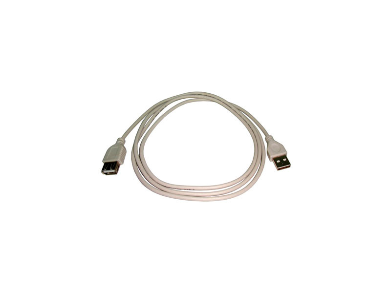 Кабель USB папа-мама (1,5m) белый/черный Кабель USB папа-мама (1,5m) белый/черный