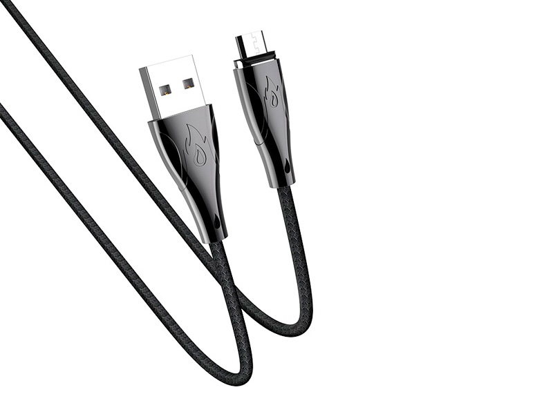 HOCO U75 Blaze для передачи данных и зарядки USB-microUSB, магнитный коннектор, 3A, 1.2м, черный HOCO U75 Blaze для передачи данных и зарядки USB-microUSB, магнитный коннектор, 3A, 1.2м, черный