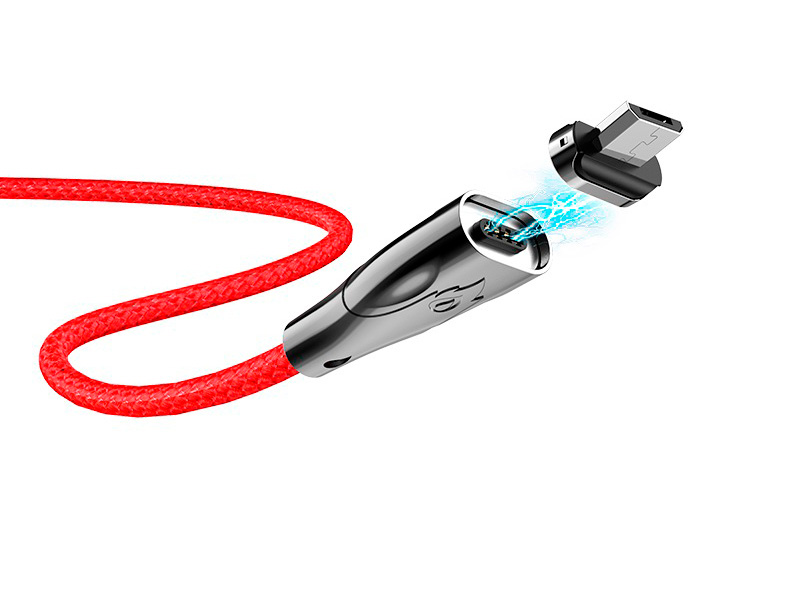 HOCO U75 Blaze для передачи данных и зарядки USB-microUSB, магнитный коннектор, 3A, 1.2м, черный HOCO U75 Blaze для передачи данных и зарядки USB-microUSB, магнитный коннектор, 3A, 1.2м, черный