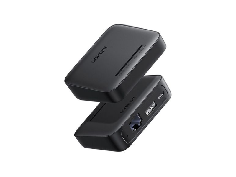 Принт-сервер UGREEN CM428 RJ45 USB-A MicroUSB 5W чёрный 10941 Принт-сервер UGREEN CM428 RJ45 USB-A MicroUSB 5W чёрный 10941