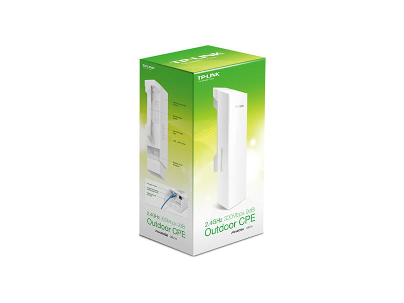 Точка доступа уличная TP-LINK CPE210(EU) N300 1xVLAN Точка доступа уличная TP-LINK CPE210(EU) N300 1xVLAN