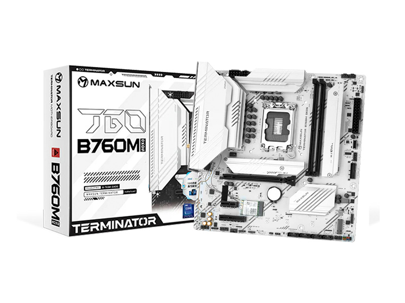 Материнская плата MAXSUN MS-Terminator B760M GKD5 ICE Материнская плата MAXSUN MS-Terminator B760M GKD5 ICE
