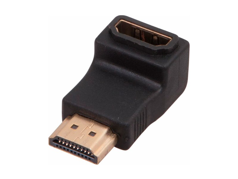 Переходник-штекер HDMI-гнездо HDMI, угловой REXANT 17-6805 Переходник-штекер HDMI-гнездо HDMI, угловой REXANT 17-6805