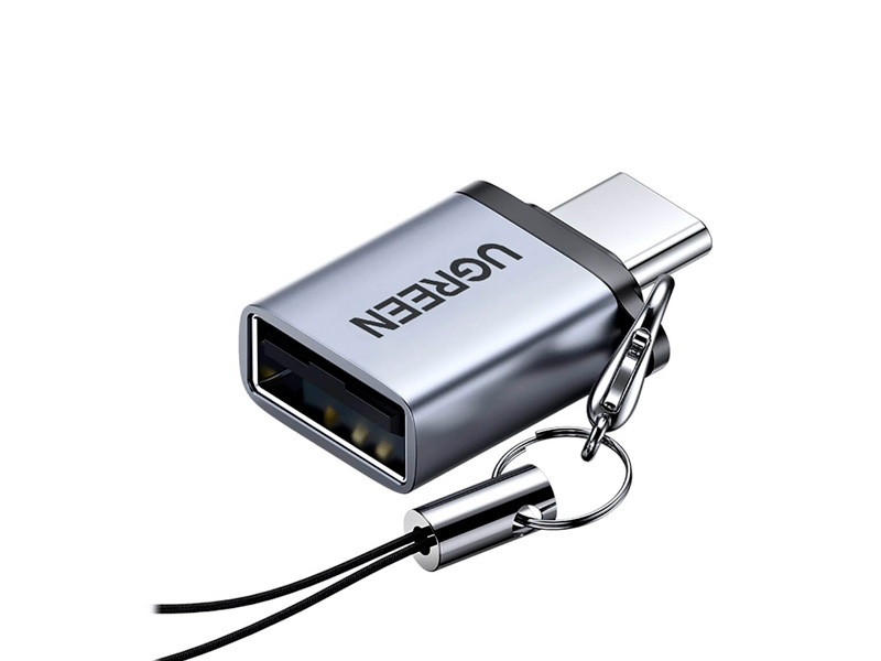 Переходник UGREEN US270 USB-C - USB-A 3.0 серый 50283 Переходник UGREEN US270 USB-C - USB-A 3.0 серый 50283