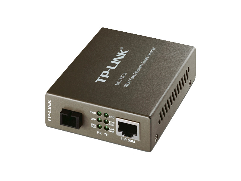 Медиаконвертер WDM Fast Ethernet TP-LINK MC112CS Одномодовый 1310-1550нм 100Мб 20км Медиаконвертер WDM Fast Ethernet TP-LINK MC112CS Одномодовый 1310-1550нм 100Мб 20км