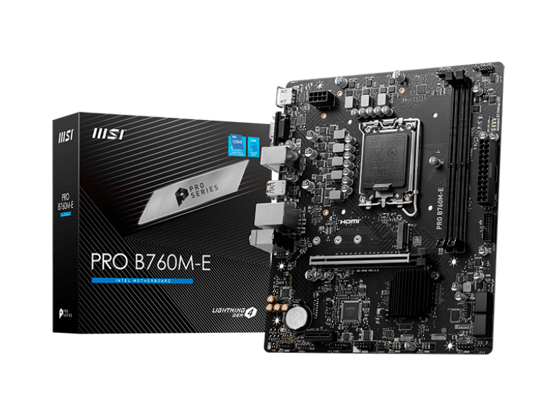 Материнская плата MSI PRO B760M-E DDR5 Материнская плата MSI PRO B760M-E DDR5
