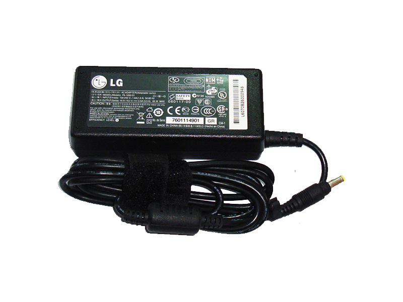 Блок питания импульсный DC 18,5V 3,5A LG (тонкий желтый конектор) оригинал Блок питания импульсный DC 18,5V 3,5A LG (тонкий желтый конектор) оригинал