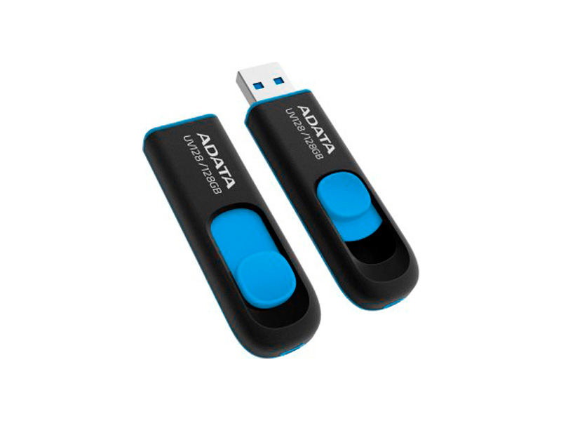 USB Flash ADATA UV128 128GB Black-Blue USB Flash ADATA UV128 128GB Black-Blue