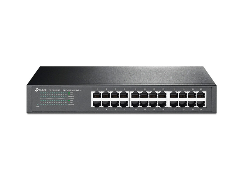 Коммутатор сетевой TP-LINK TL-SG1024D 24х1000Mb/s неуправляемый Коммутатор сетевой TP-LINK TL-SG1024D 24х1000Mb/s неуправляемый