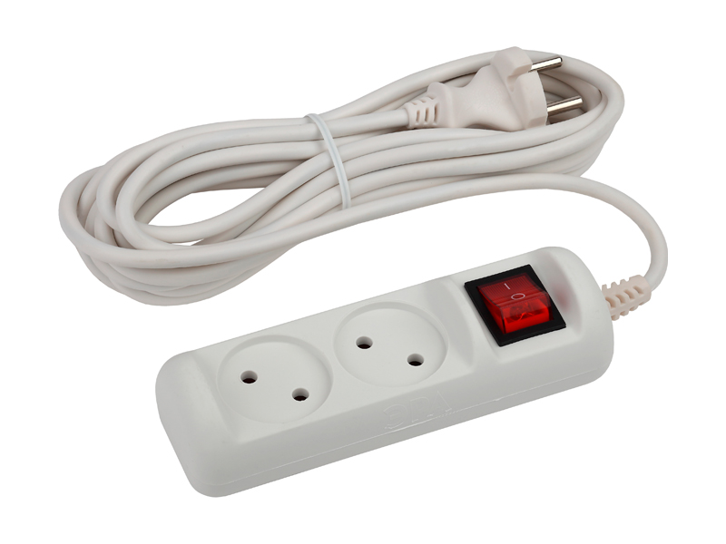 Удлинитель ЭРА U-2s-3m-2x1 2 гн 3м, ПВС Удлинитель ЭРА U-2s-3m-2x1 2 гн 3м, ПВС