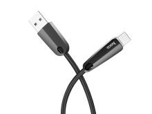 HOCO U35 Space для передачи данных и зарядки (умное отключение зарядки)USB-Type-C, 2.4A, 1.2м, черный