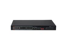 Коммутатор сетевой PoE DAHUA DH-PFS3226-24ET-240  24xPoE 100Mb/s неуправляемый