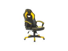 Кресло игровое Zombie GAME 16 черный/желтый