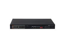Коммутатор сетевой PoE DAHUA DH-PFS3218-16ET-135 16xPoE 100Mbt/s управляемый