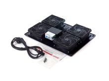 Вентиляторная панель с термостатом, SHIP, 700404112Т, 4 х 12 см, Питание 220V, Чёрный