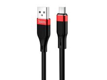 HOCO U72 Forest для передачи данных и зарядки USB-microUSB, 2.4A, 1.2м, черный