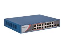 Коммутатор сетевой PoE HIKVISION DS-3E0318P-E/M(B)  16xPoE 100Mb/s неуправляемый