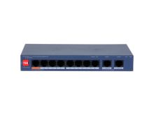 Коммутатор сетевой PoE DAHUA DH-CS4010-8ET2GT-60 2xUpLink 1Gb/s, 8xPoE 100Mb/s