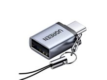 Переходник UGREEN US270 USB-C - USB-A 3.0 серый 50283