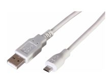 REXANT USB-microUSB (РЕ пакет), 1,8м, белый 18-1164