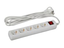 Удлинитель ЭРА UX-5es-3m 5 гн 3м, 3х0,75мм, с заземл, с выкл