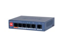 Коммутатор сетевой PoE DAHUA DH-CS4006-4ET2GT-60 2xUpLink 1Gb/s, 4xPoE 100Mb/s