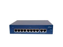 Коммутатор сетевой PoE DH-S3010-8ET-95 2xUpLink 1Gb/s, 8xPoE 100Mb/s