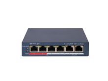 Коммутатор сетевой PoE HIKVISION PoE DS-3E1106P-EI/M 2xUpLink 100Mb/s, 4xPoE 100Mb/s