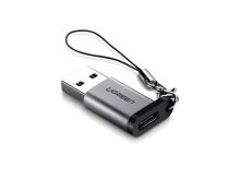Переходник UGREEN US276 USB-A 3.0 - USB-C серый 50533