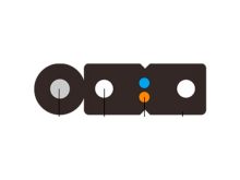 Оптический дроп кабель бабочка с несущим тросом GJYXFCH - 2-core 657A1 (бухта 1000 м)