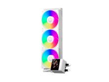 CPU Water Cooler PC Cooler DC360 Pro ARGB Display WH (LGA 1851/1700/1500/115X, AM4/5, Pump 2600RPM, 3*120mm ARGB FAN, TDP 280W)