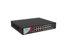 Коммутатор сетевой HiLook PoE NS-0318P-130(B) 1xUpLink 1Gb/s, 1xSFP 1Gb/s, 16xPoE 100Mb/s