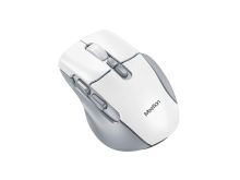 Беспроводная мышь Meetion BTM001 White+Gray (DPI:max2400, LED.silent.7 кнопок, подключение: 2.4G, Bluetooth)