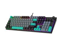 Проводная клавиатура Meetion MK009RDP dark RUA (MK009: 104/105+1клав, Mechanical, Red Switch, Rainbow, Type-C)