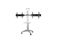 Мобильная стойка напольная для 2-х для TV и LCD мониторов Arm media PT-STAND-15 silver