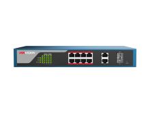Коммутатор сетевой PoE HIKVISION DS-3E1310P-E  8x PoE 1GB/s управляемый